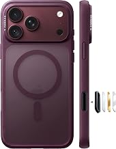 TORRAS Stronger Magnetic Shockproof for iPhone 18 Pro Case, Burgundy
