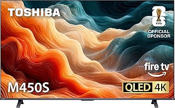 TOSHIBA 50" Class M450 Series QLED 4K UHD Smart Fire TV, Voice Remote with Alexa, Stream Live TV Without Cable