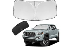 for Toyota Tacoma 2016-2023 2024 2025 2026 Sun Shade Sunshade Windshield Cover - 4 Layers Front Window Shade Custom Fit Tacoma 2Dr 4Dr Pickup Sun Visor 240T Shade Blocks UV Rays Car Accessories