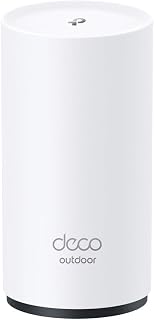 TP-Link Deco X20-OUTDOOR AX1800 Dual-Band Wi-Fi 6 Outdoor Mesh WiFi Extender Unit | Up to 2,200 sq.ft| 2 Gigabit PoE+ Ports, Waterproof| HomeShield| 3 Mounting Options| Secure by Design, 1-Pack