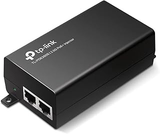TP-Link Omada 2.5GE PoE+ Injector | Non-PoE to PoE Adapter | 802.3at/af Compliant | Up to 30W | Wall Mountable | Plug&Play | Up to 100m(328 ft) | UL Certified(POE260S)