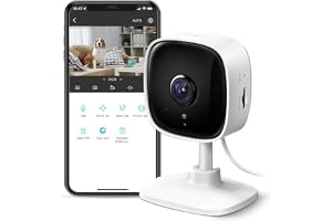 TP-Link Tapo 1080P Indoor Security Camera for Baby Monitor, Dog Camera w/Motion Detection, 2-Way Audio Siren, Night Vision, Cloud & SD Card Storage, Works w/Alexa & Google Home (Tapo C100)