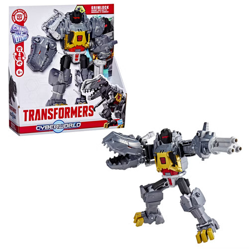 Transformers CYBERWORLD Grimlock Chomp & Battle