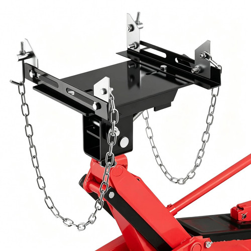 Transmission Floor Jack Adapter 1100lbs Capacity 1/2 Ton for Repair Tool Black