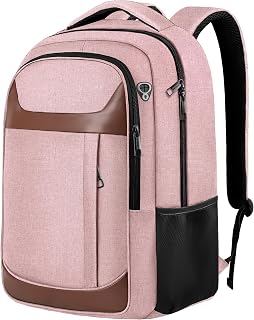 Travel Laptop Backpack 17 Inch, Professional Travel Backpack for Men Women with LifetimeWarranty, Airline Approved Big Large Business Work College Computer Backpack, Blue Brown