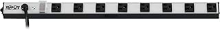 Tripp Lite 8-Outlet Bench & Cabinet Power Strip, 24 in. Length, 10ft Cord with 5-15P Plug, Metal Housing, (PS240810)