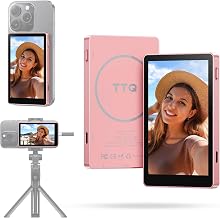 TTQ 4K 60fps Vlog Selfie Monitor Screen, Magnetic Phone Vlog Selfie Monitor
