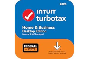 TurboTax Home & Business Desktop Edition 2025, Federal & State Tax Return [Win11/Mac14 Download]