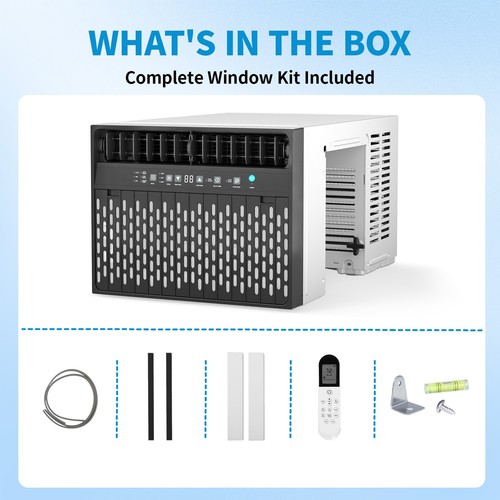 U-Shaped Window Air Conditioner 12000 BTU-6300DOE  Window AC Unit  Quiet 6 Modes