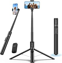 UBeesize Quick Open 68" Phone Tripod for iPhone & Android with Remote