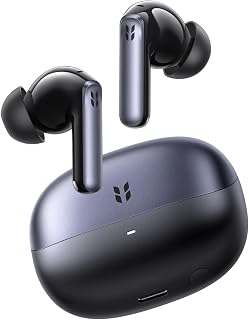 UGREEN EchoBuds Plus Wireless Earbuds, Adaptive ANC, Bluetooth 6.0, 50H | Hi-Res LDAC, 55dB ANC, 6 Mics AI Call, Fast Charging, Spatial Audio, EQ via App, IPX5, Noise Cancelling, Wireless Earphones