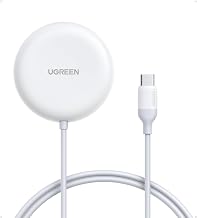 UGREEN Wireless Charger, Qi2.2 Qi2 Certified 25W Fast MagSafe-Compatible Wireless Charging Pad, 5ft Magnetic Charger for iPhone 17/16/15/14/13/12, Galaxy S26/25, Pixel 10, White