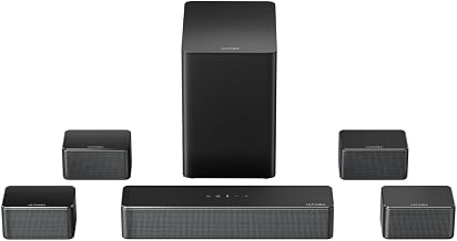 ULTIMEA 7.1ch Sound Bar for TV with 4 Surround Speakers, Wireless Subwoofer