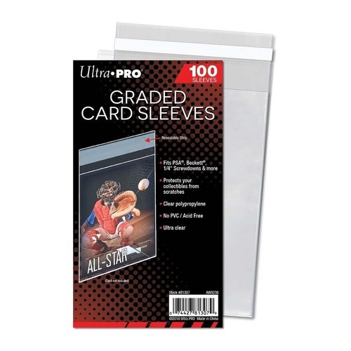 Ultra Pro: Graded Card Soft Sleeves Resealable - 100 Count 81307