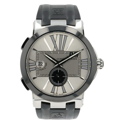 Ulysse Nardin Executive Dual Time Silver Dial Steel 43mm Automatic Men&rsquo;s 243-00
