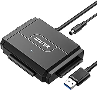 Unitek SATA/IDE USB 3.0 Adapter, Dual-Drive for 2.5/3.5" HDD, 24TB, 6Gbps