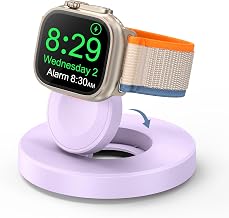 Upgraded for Apple Watch Charger, Foldable Travel Fast Charging Dock