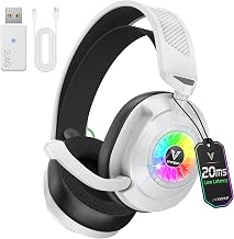 Vakedy Wireless Gaming Headset for PS5/PC-2.4GHz Bluetooth headsphones