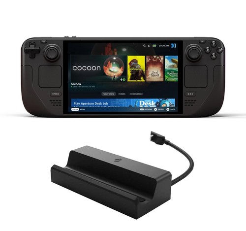 Valve Steam Deck OLED Handheld Console 1TB - Excellent w/ Case + Charger + Dock