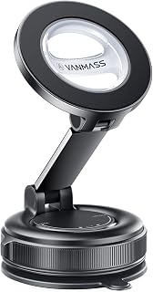 VANMASS for MagSafe Car Holder [Dashboard+Windshield] Magnetic Phone Mount