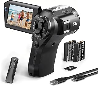 Vlogging Camera with Picture-in-Picture, WiFi Flip Screen, 8K Creator Kit | Picture-in-Picture recording captures the scene and your reaction, with WiFi control, a 270&deg; flip screen, and autofocus.