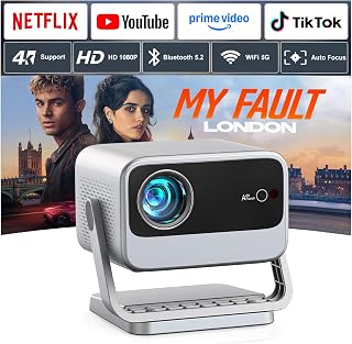 VOPLLS 4600 ANSI 4K Projector Now with Netflix, Auto Focus, WiFi Bluetooth