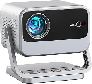 VOPLLS 4600 ANSI Smart 4K Projector with WiFi & Bluetooth,Autofocus | Now with Netflix/YouTube/Prime Video,TOF 0.2s Autofocus, Auto Keystone, WiFi 6 Bluetooth 5.2, 360&deg; Stand, Compact Mini Design