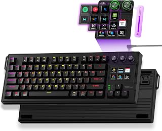 VSD K1 Pro 87‑Key Macro Mechanical Keyboard with Integrated Streaming Deck