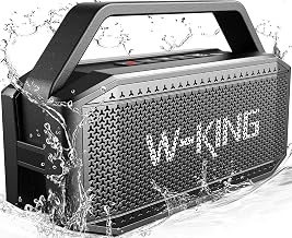 W-KING Loud Bluetooth Speaker 100W Max IPX6 Portable Waterproof Outdoor | 108dB Large Rugged Floatable Boombox, Jobsite Camping Essentials, 60W Deep Bass Subwoofer, Custom EQ, 2 Pairing, 40H, TF AUX