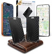 Wallet Tracker Card Pro 2 Pack, Bluetooth Tracking Card (iOS & Android) | 0.05in Ultra Slim, 120dB Loud Alarm, Wireless Charging, Apple MFi Certified, Perfect for Wallet, Passport, Backpack