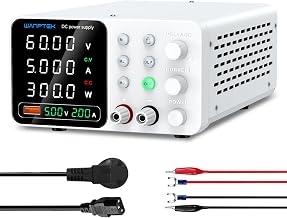 WANPTEK DC Power Supply Variable 0&ndash;60V 0&ndash;5A, Adjustable Switching Regulated Bench Power Supply with Memory Preset, Lock Key, OCP Protection, USB Fast Charging for Laboratory/Electronic Repair