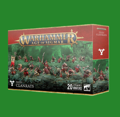Warhammer AoS Skaven Skaventide Clanrats x20 (2024 Version) NEW Ships Fast NoBox