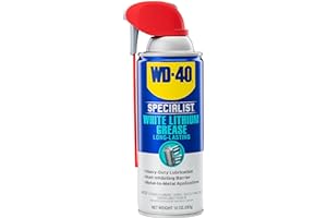 WD-40 Specialist White Lithium Grease Spray with SMART STRAW SPRAYS 2 WAYS, 10 OZ