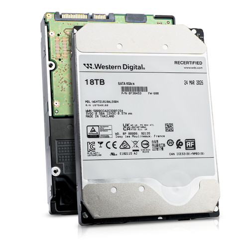 WD DC HC550 18TB WUH721818ALE604 0F38453 7.2K RPM SATA 6Gb/s 512e 3.5" HDD