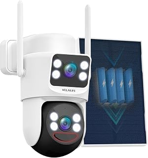WEILAILIFE 4MP Solar Powered Extend PTZ Camera | Wireless Outdoor Security Cameras, WiFi Home Video IP Camera(1 Pack)