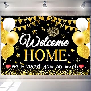 Welcome Home Backdrop 8X6 ft Large Party Background Decoration