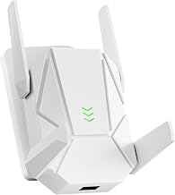 WiFi Extender, 2026 15X Fastest WiFi 6 Booster AX1800 (5.8/2.4GHz) 18,999 sq.ft Long Range and 135+ Devices, WiFi Extender Signal Booster for Home with Ethernet Port (White)