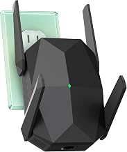 WiFi Extender, 2026 30X WiFi 6 Booster AX3000 | (5.8/2.4GHz), 25,999 sq.ft Long Range and 155+ Devices, WiFi Extender Signal Booster with Ethernet Port(Black)