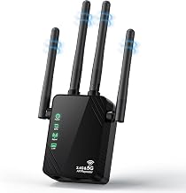 WiFi Extender, Dual Band 5GHz/2.4GHz WiFi Extender Signal Booster with Ap Mode & Ethernet Port, WiFi Extenders Signal Booster for Home Up to 12888 Sq.ft Coverage and 105 Devices, Easy Setup
