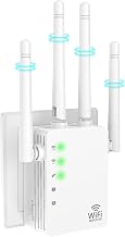 WiFi Extender Signal Booster, Dual Band 5.8GHz & 2.4GHz, WiFi Booster Covers Up to 10200 Sq.ft, Easy Setup w/Ethernet Port Wireless Repeater