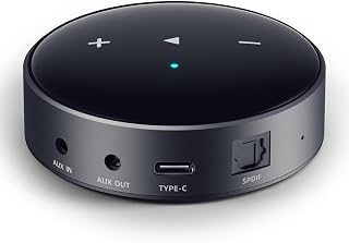 WiiM Mini AirPlay 2 Wireless Audio Streamer, Multiroom Stereo, Preamplifier, Works with Alexa and Siri Voice Assistants, Stream Hi-Res Audio from Amazon Music, Tidal and More