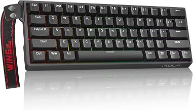 WIN60 HE 60% Mechanical Keyboard Wired, Hall Effect Gaming Keyboard Magnetic Switch Hot Swappable, Adjustable Actuation Rapid Trigger 8000Hz Polling Rate, RGB Keyboard
