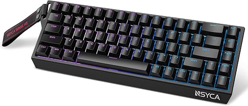 WIN68 HE Hall Effect Keyboard, Rapid Trigger Magnetic Gaming Keyboard, 8000Hz Polling Rate, DKS & SOCD, 0.01mm Adjustable Actuation, RGB PBT Keycaps, 60% Wired Keyboard for FPS Gaming PC & Mac