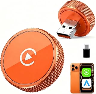 Wireless CarPlay Adapter & Android Auto Wireless Adapter, 2026 2-in-1 CarPlay Wireless Adapter for iPhone,Converts Factory Wired CarPlay/Android Auto to Wireless, USB/USB-C Dongle for Cars