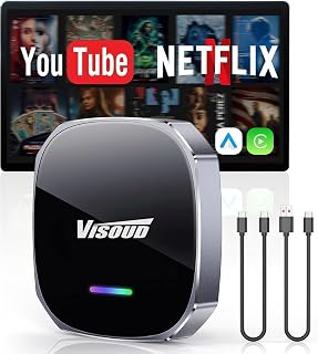 Wireless CarPlay Adapter Support Net-Flix & YouTube, 3s Fast Auto-Connect Magic AI Box, 5.8GHz WiFi Zero Delay Car Play Wireless Adapter, USB-C/USB-A, Plug & Play for Apple iPhone & Android Auto