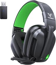 Wireless Gaming Headset for PS5, PS4 & PC, 20ms Ultra-Low Latency, 2.4GHz USB & BT 5.4, Noise Canceling Mic, 50H Battery, Compatible with Switch, Mac & Mobile, Ideal for Fortnite & Call of Duty