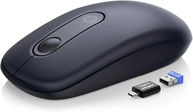 Wireless Mouse for Laptop, Quiet Computer Mice for Office Travel Work, M41