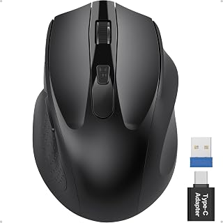 Wireless Mouse for Laptop, Quiet Cordless Computer Mice for Office & Travel