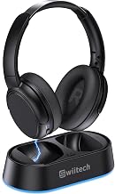 Wireless TV Headphones for Seniors with Charging Dock, Over-Ear Headset
