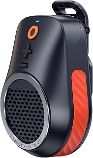 Wodgreat Wearable Clip On Bluetooth 5.4 Speaker IPX5 Waterproof | Clean Sound, Built-in Mic, Hands-Free Music/Calls for Work/Cycling/Home/Party/Outdoor(Black)